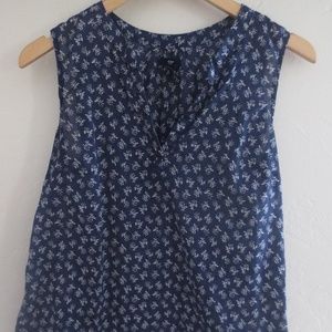 Gap Floral Sleeveless Blouse
